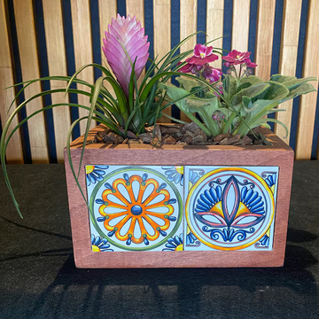 Rustico Tile Wood Planter Stand