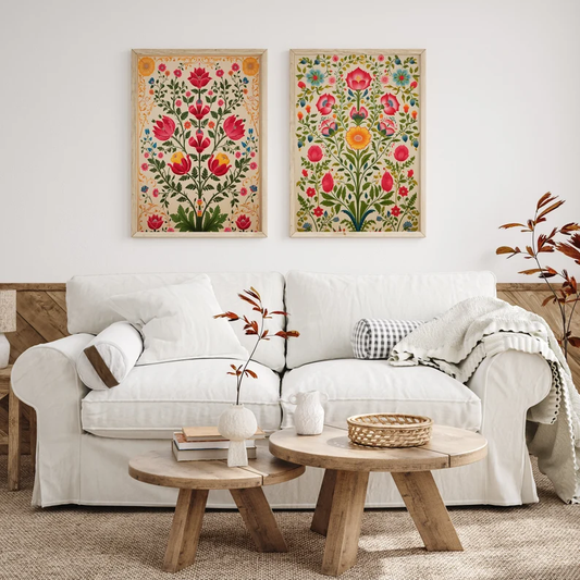 Exotic India Bloom Wall Painting