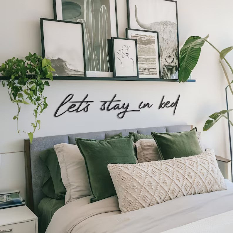 Restful Retreat Wood Bed Sign Wall Decor