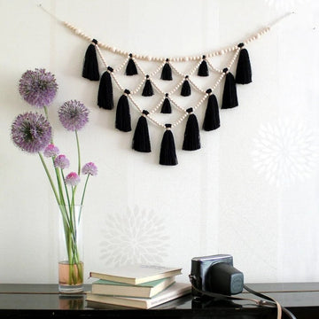 Black Aura Macrame Wall Hanging