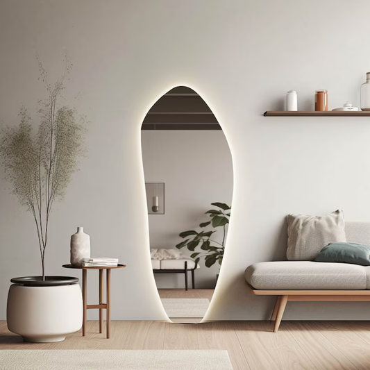 Luxe Ripple LED Mirror Wall Decor