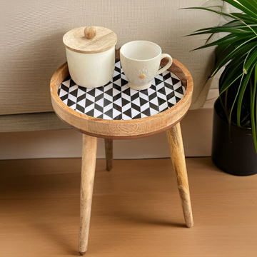 Black Mirage Wood Table