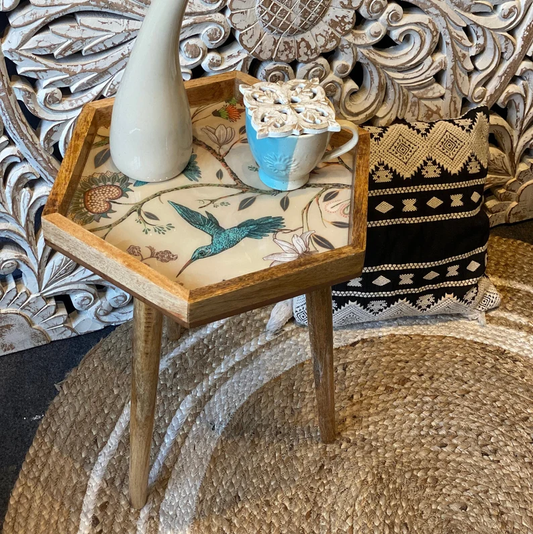 Mango Essence Side Table ( HEXAGON )