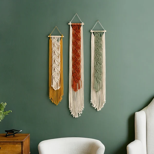 Dual Tone Elegance Macrame Hanging