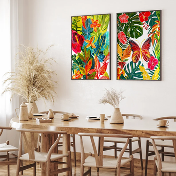 Tropical Vibe Color Pop Wall Painting