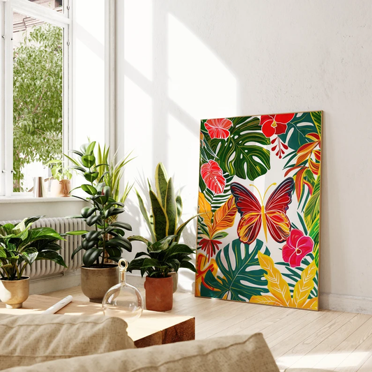Tropical Vibe Color Pop Wall Painting