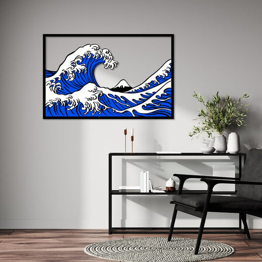 Great Wave Wood Wall Decor