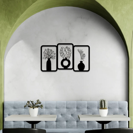BloomVase Set of 3 Wood Wall Decor