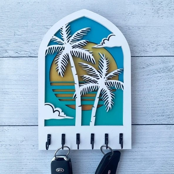 Palm Tree Design Key Holder