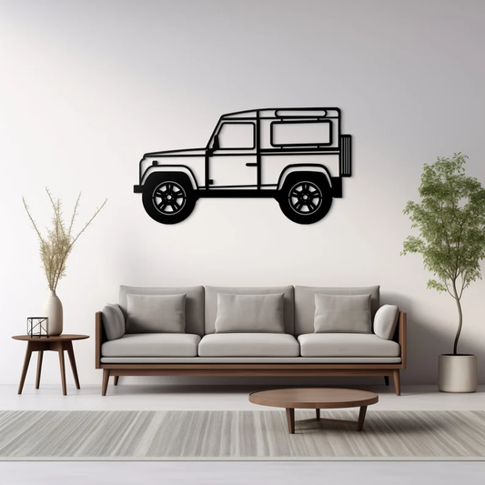 Land Rover Defender Car Wood Wall Decor