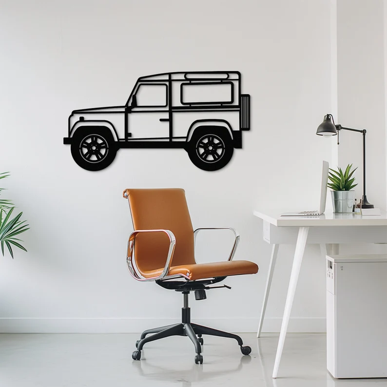 Land Rover Defender Car Wood Wall Decor