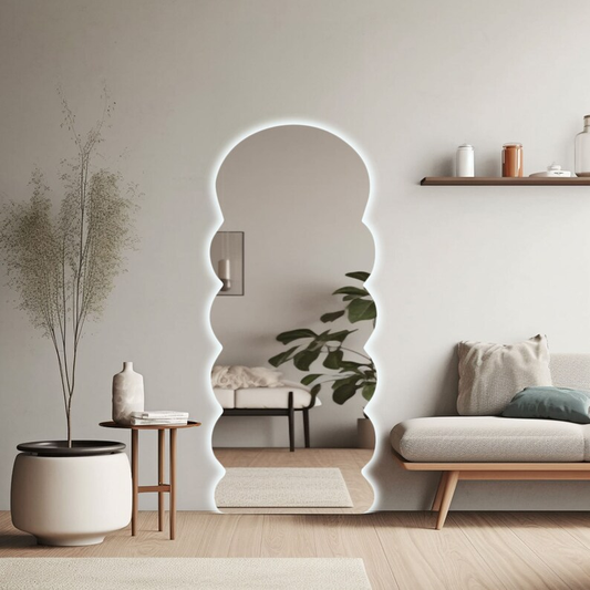 Radiance Wave Mirror Wall Decor