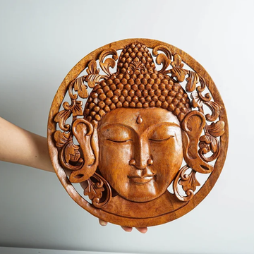 Zen Buddha Aura Wood Wall Decor