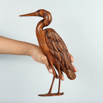 Graceful Crane Wood Wood Wall Decor