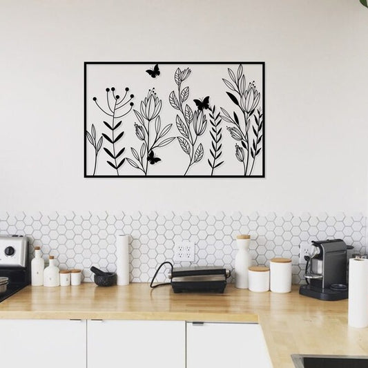 Wildflowers Lake House Wood Wall Decor