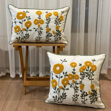 Trendy Floral Pillow Cover