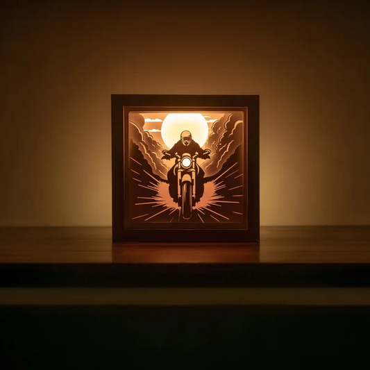 3D Motorcycle Shadowbox