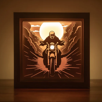 3D Motorcycle Shadowbox
