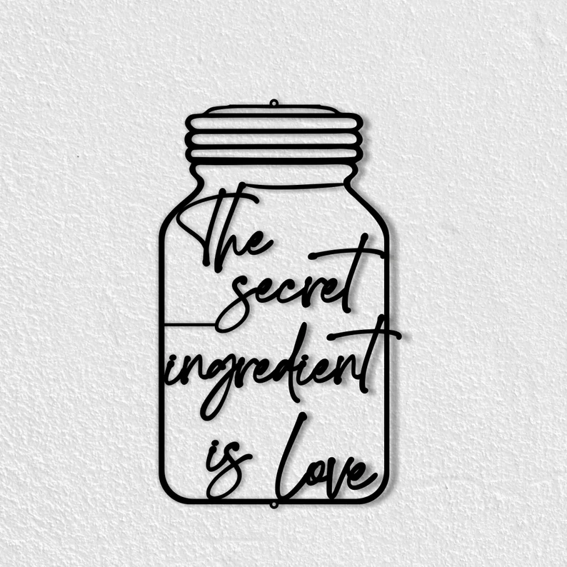 The Secret Ingredient Is Love Wood Wall Decor