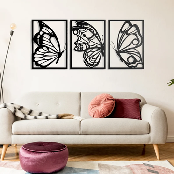 Fluttering Elegance Wood Wall Decor