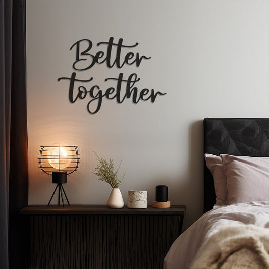 Better Together Sign Wood Wall Decor