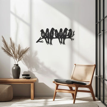 Flock Birds Wood Wall Decor