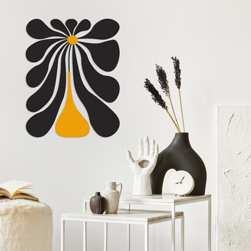 Abstract Flower Wood Wall Decor