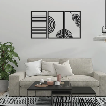 Refined Lines Contemporary Wood Wall Decor