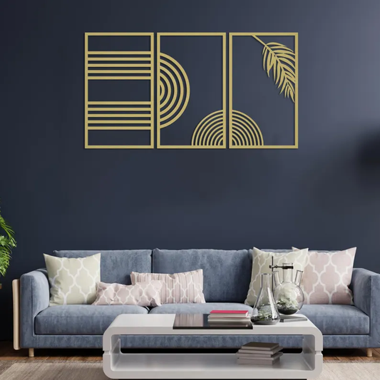 Refined Lines Contemporary Wood Wall Decor