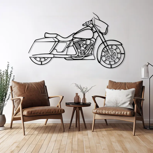 Harley-Davidson Street Bike Wood Wall Decor