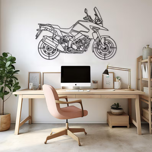 Suzuki V-Strom Bike Wood Wall Decor