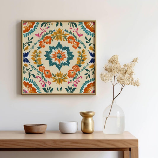 Floral Whispers Set Of 4 Wall Painting