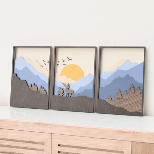 Fading Light Frame Wood Wall Decor