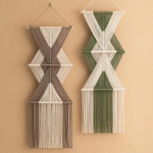 Mod Threaded Macrame Hanging