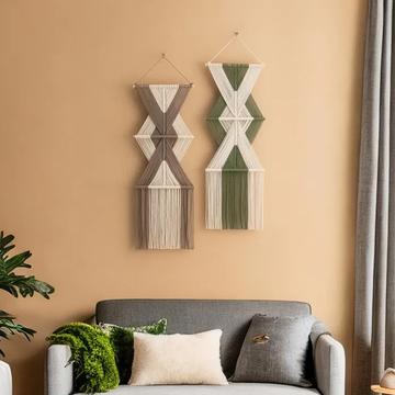 Mod Threaded Macrame Hanging