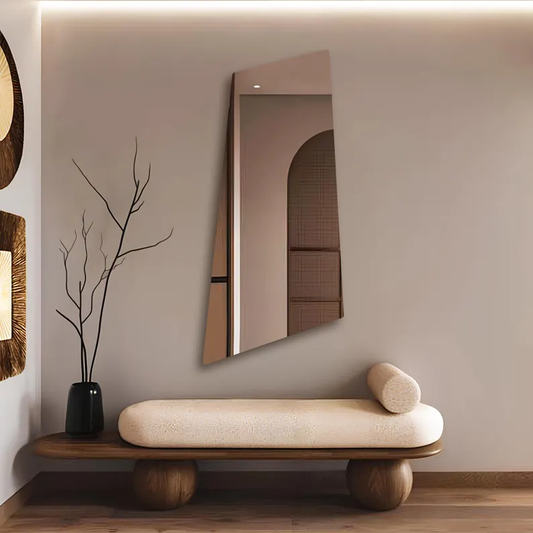 EdgeAura Asymmetrical LED Mirror Wall MIrror
