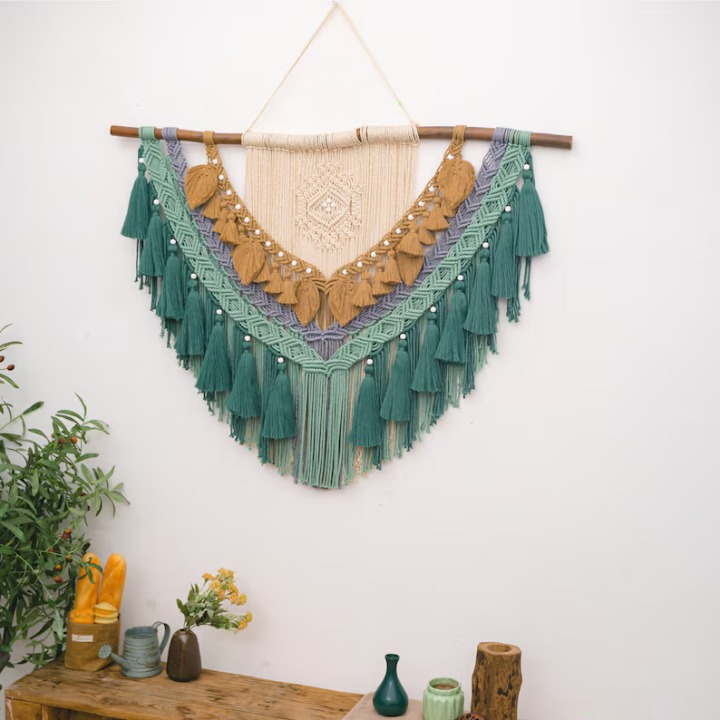 Vivid Weave Macrame Wall Hanging