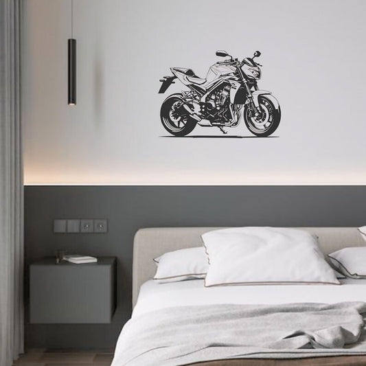 Kawasaki Ninja ER Bike Wood Wall Decor