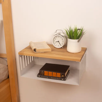 Light Brown Floating Nightstand