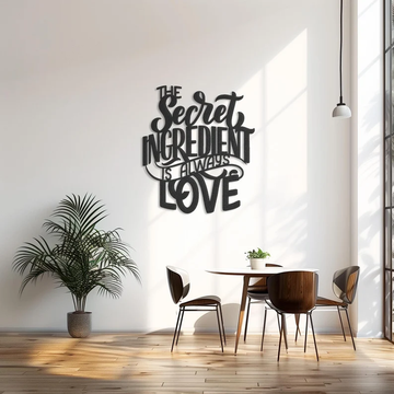 The Secret Ingredient Is Always Love Wood Wall Decor