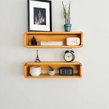 Floating Bookshelf-Wall Wooden Shelf