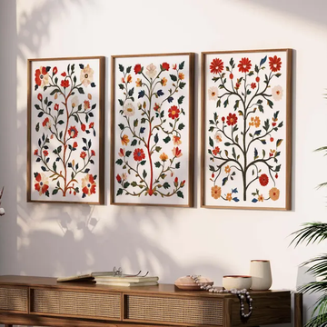 Heritage Folk Wall Painting (SET OF 6 )
