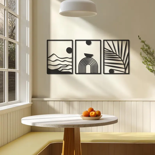 Minimalist Arch Panels Wood Wall Decor