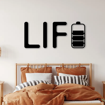 Life Power Wood Wall Decor