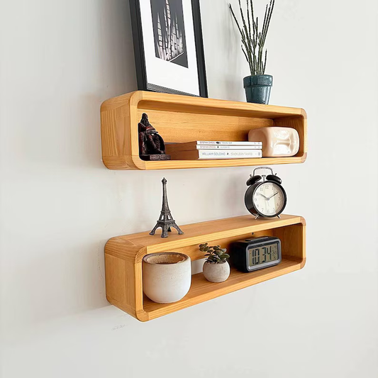 Floating Bookshelf-Wall Wooden Shelf