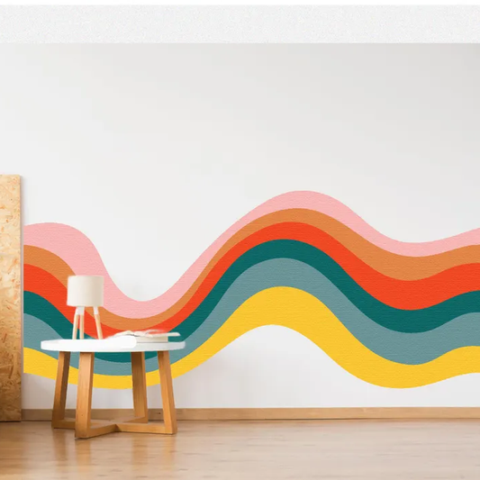 Retro Waves Wall Sticker