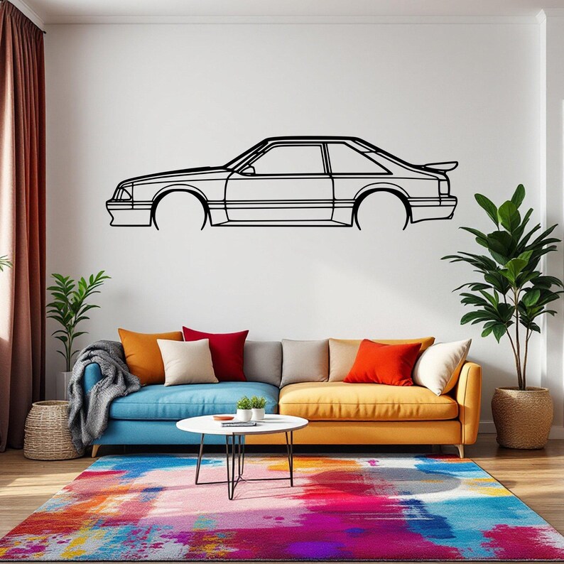 Mustang Saleen Car Wood Wall Decor