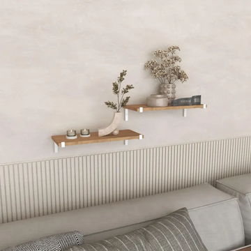 StableMount Floating Wooden Shelf ( SET OF 2 )