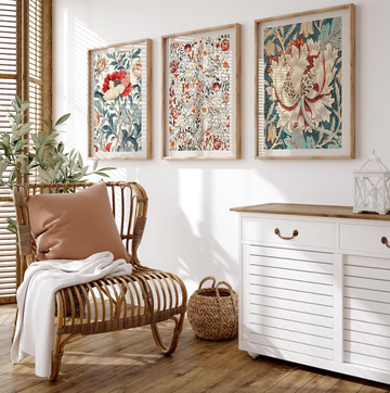 Exotic Garden Set Of 3 Wall Painting