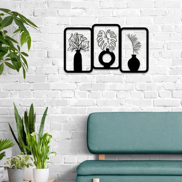 BloomVase Set of 3 Wood Wall Decor